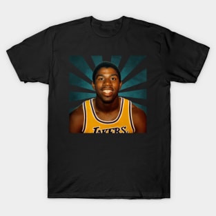 Magic Johnson II Retro Pixel II 70s T-Shirt